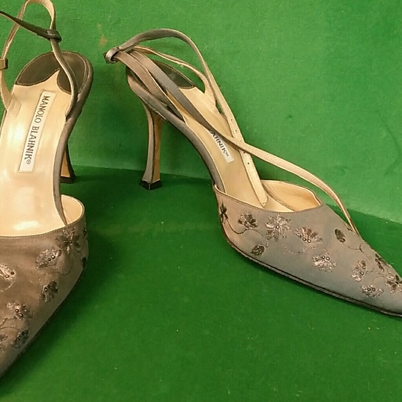 MANOLO BLAHNIK Strappy Heels 7.5 - Picture 6 of 8